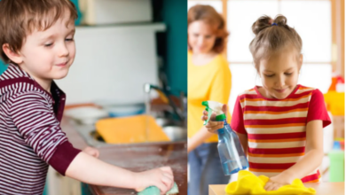 مشاركة الأطفال في أعمال المنزل