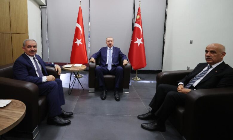 اشتية وأردوغان