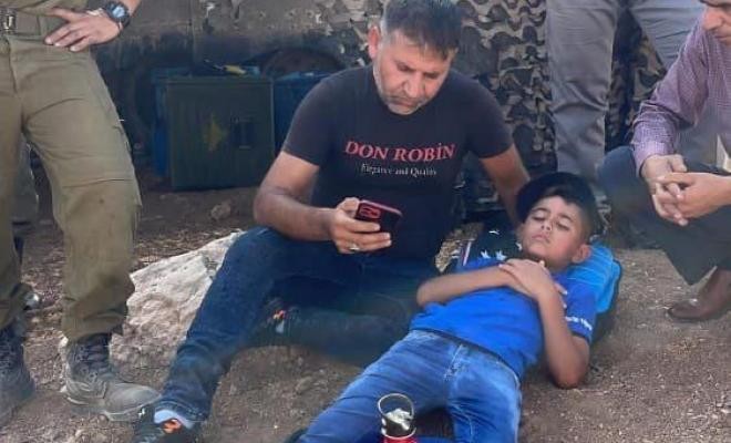 إصابة طفل في مسافر يطا