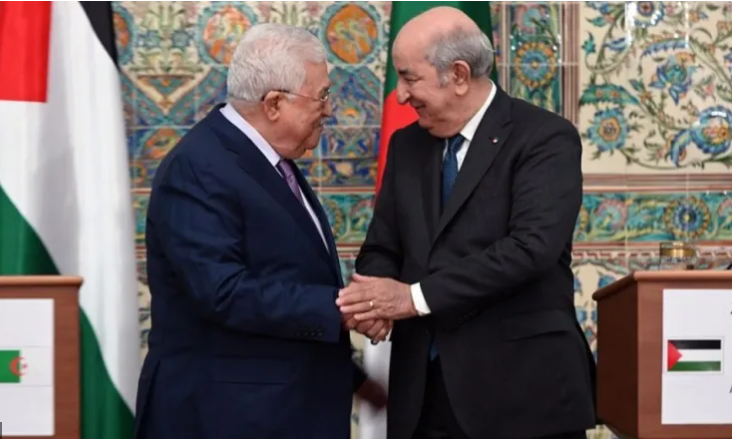 الرئيس عباس ورئيس الجزائر