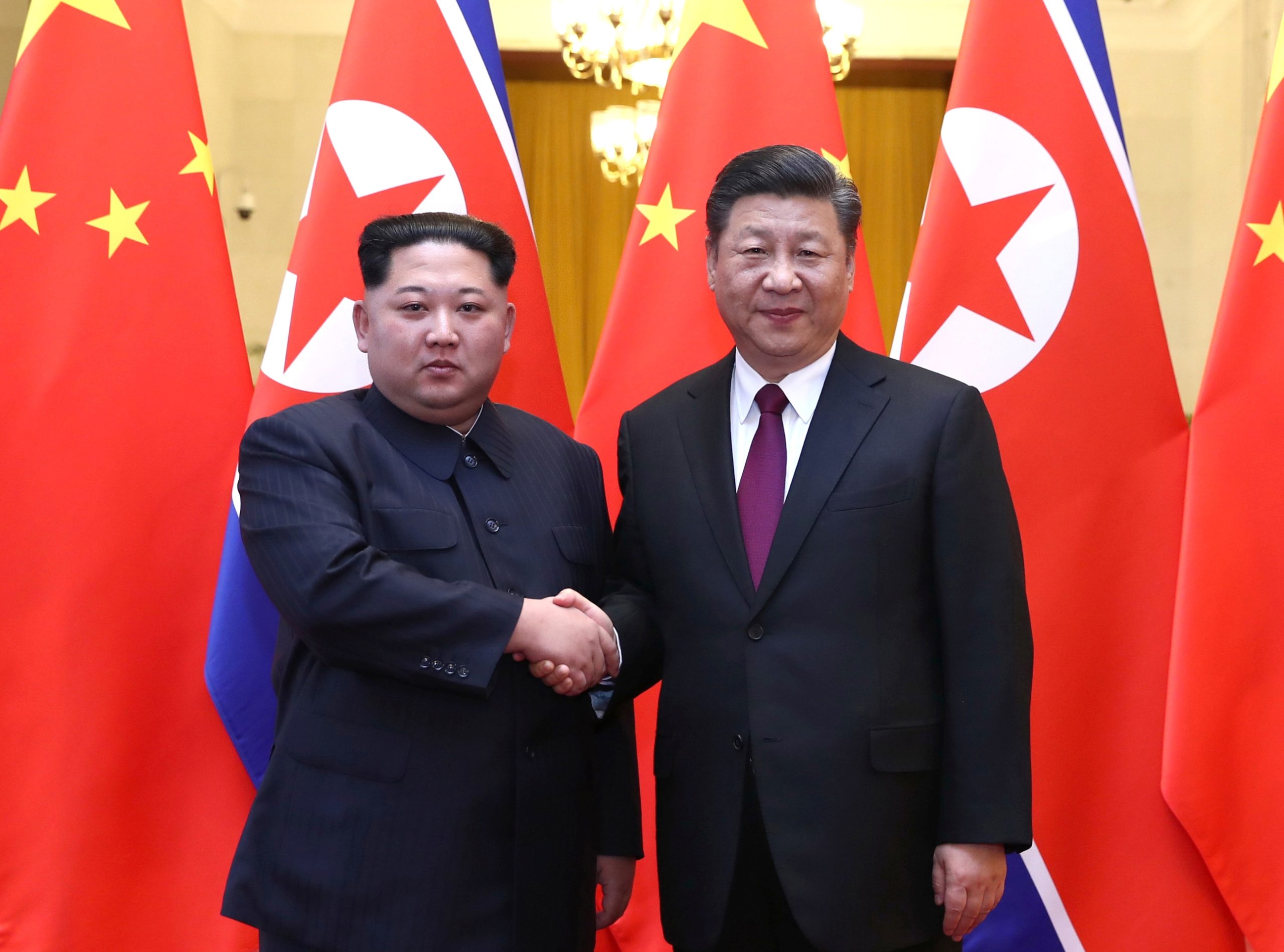 الرئيس الصيني وزعيم كوريا الشمالية