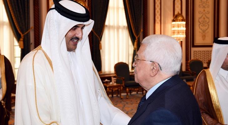 الرئيس عباس و أمير قطر
