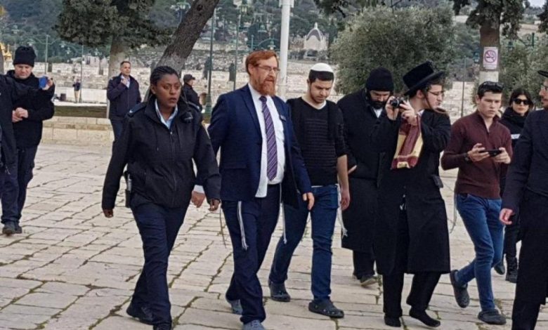 غليك يقود اقتحام الأقصى
