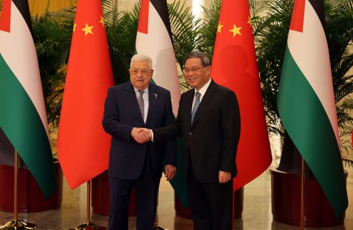 الرئيس عباس و رئيس الوزراء الصيني