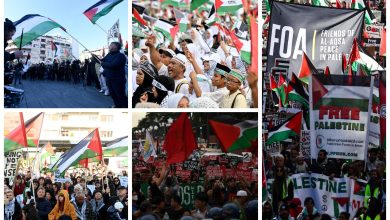 مسيرات منددة بالعدوان على غزة