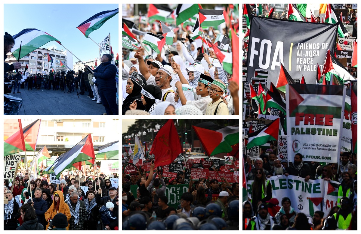 مسيرات منددة بالعدوان على غزة