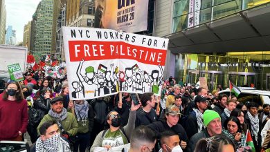 مسيرة في نيويورك تضامناً مع غزة