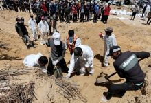 المقابر الجماعية غزة