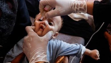 التطعيم ضد شلل الأطفال غزة