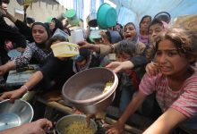 توزيع الطعام في غزة